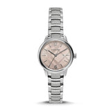 Burberry Silver Stainless Steel Pink Dial Quartz Watch for Women - BU10111