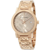 Burberry Rose Gold Stainless Steel Rose Gold Dial Quartz Watch for Women - BU9309