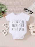  | SHEIN Baby Boy Letter Graphic Bodysuit | Dress | Shein | OneHub