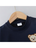  | SHEIN Infant & Toddler Plain Color Cartoon Bear Head Long Sleeve Crew Neck 2pcs Clothing Set, Excludes Shoes & Hat, Spring & Autumn | Dress | Shein | OneHub