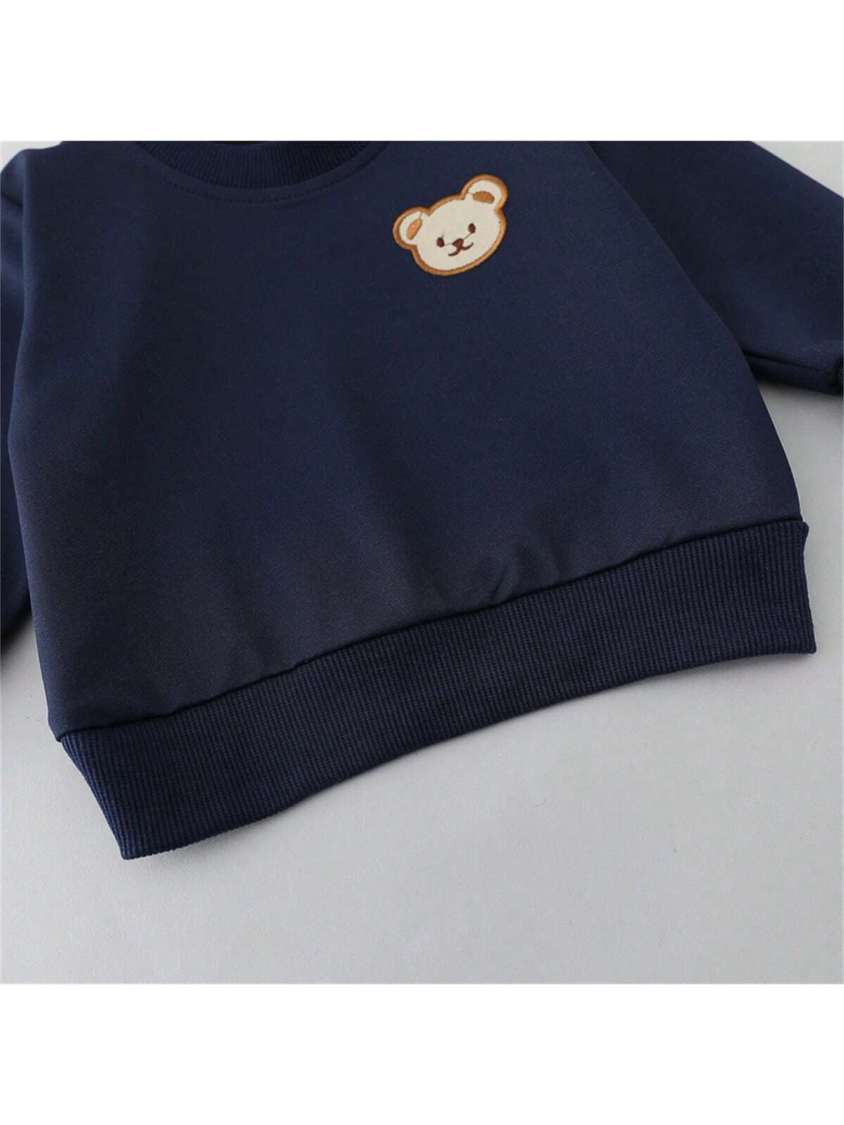  | SHEIN Infant & Toddler Plain Color Cartoon Bear Head Long Sleeve Crew Neck 2pcs Clothing Set, Excludes Shoes & Hat, Spring & Autumn | Dress | Shein | OneHub