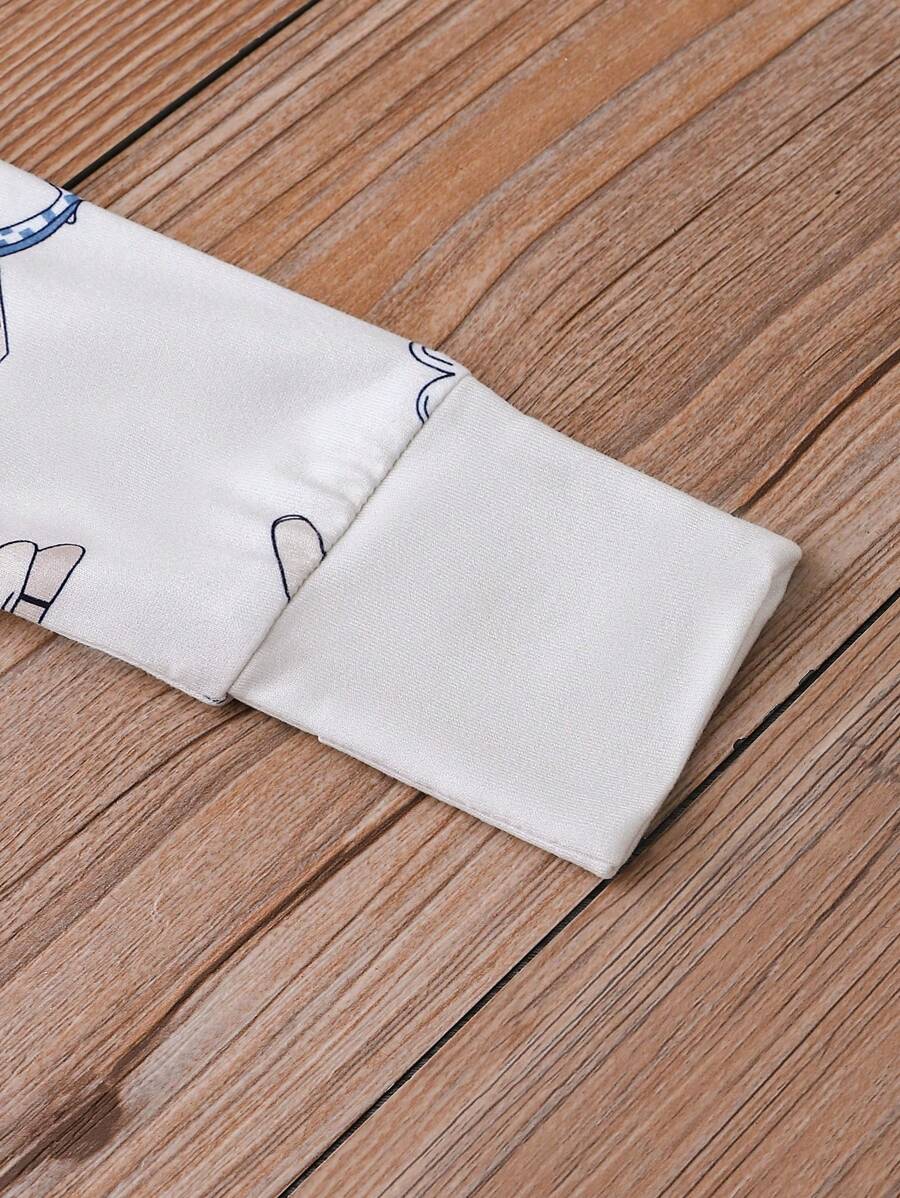  | SHEIN Baby Boys' Airplane Pattern Reversible Footie With Fold-Over Sleeves And Feet | dress | Shein | OneHub