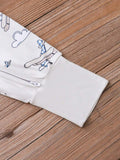  | SHEIN Baby Boys' Airplane Pattern Reversible Footie With Fold-Over Sleeves And Feet | dress | Shein | OneHub