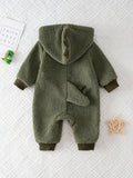  | SHEIN Baby Boys Winter Fleece Dinosaur Jumpsuit Outerwear | Dress | Shein | OneHub