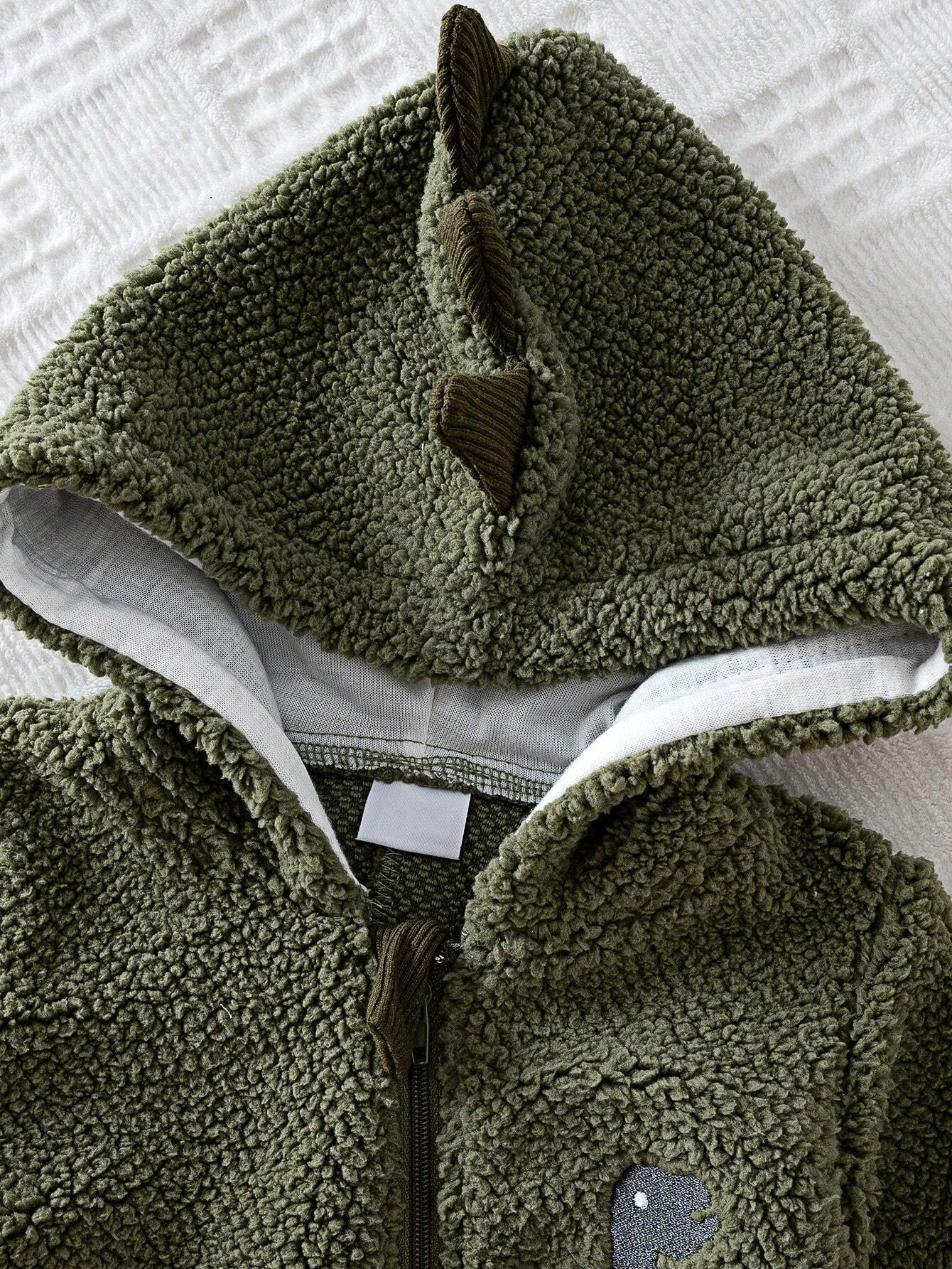  | SHEIN Baby Boys Winter Fleece Dinosaur Jumpsuit Outerwear | Dress | Shein | OneHub