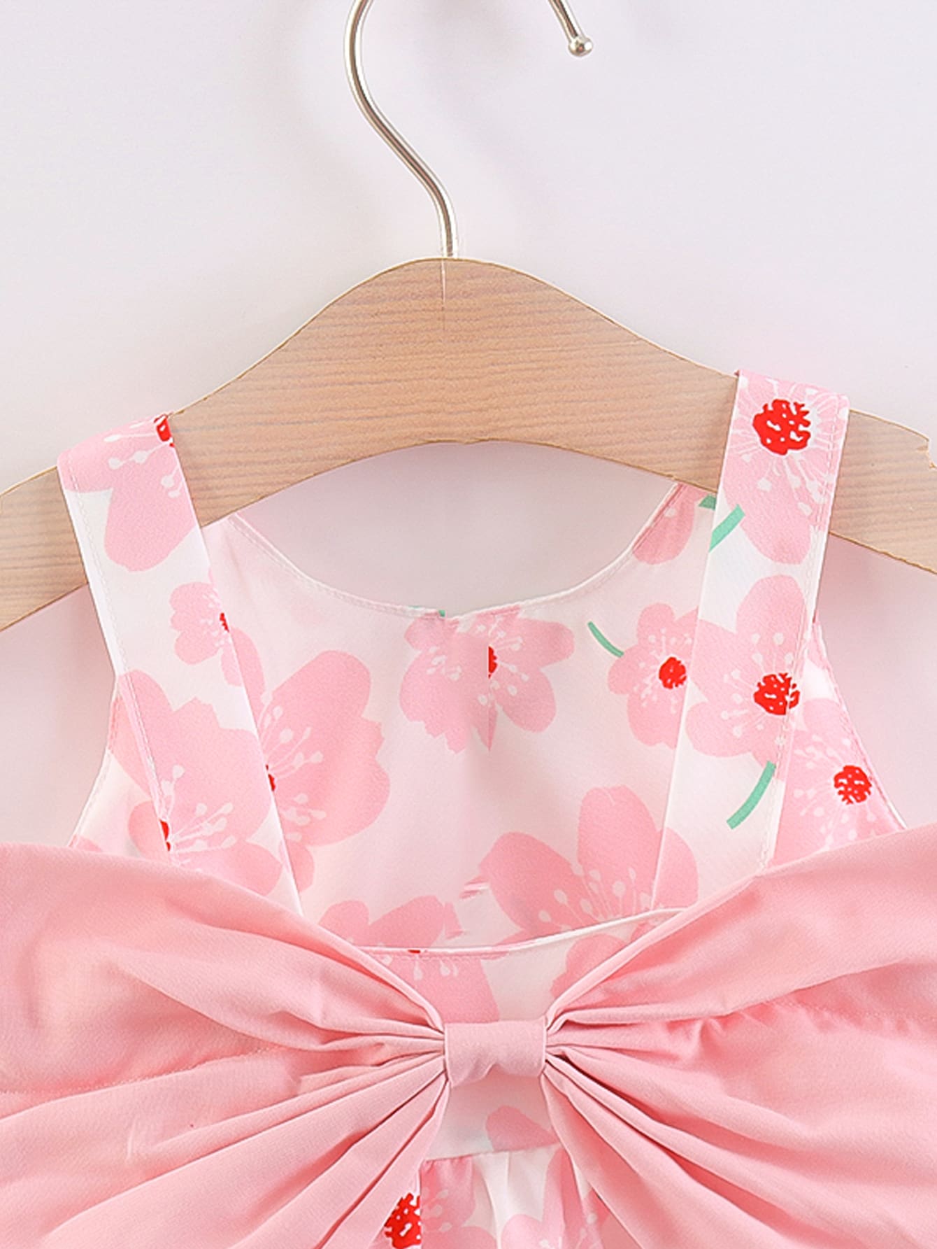  | SHEIN Baby Girl Floral Print Big Bow Cami Dress & Hat | Dress | Shein | OneHub