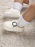  | SHEIN Baby Metal Decor Litchi Embossed Buckle Decor Loafers | Bags | Shein | OneHub