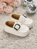  | SHEIN Baby Metal Decor Litchi Embossed Buckle Decor Loafers | Bags | Shein | OneHub