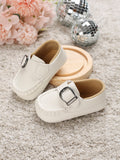  | SHEIN Baby Metal Decor Litchi Embossed Buckle Decor Loafers | Bags | Shein | OneHub