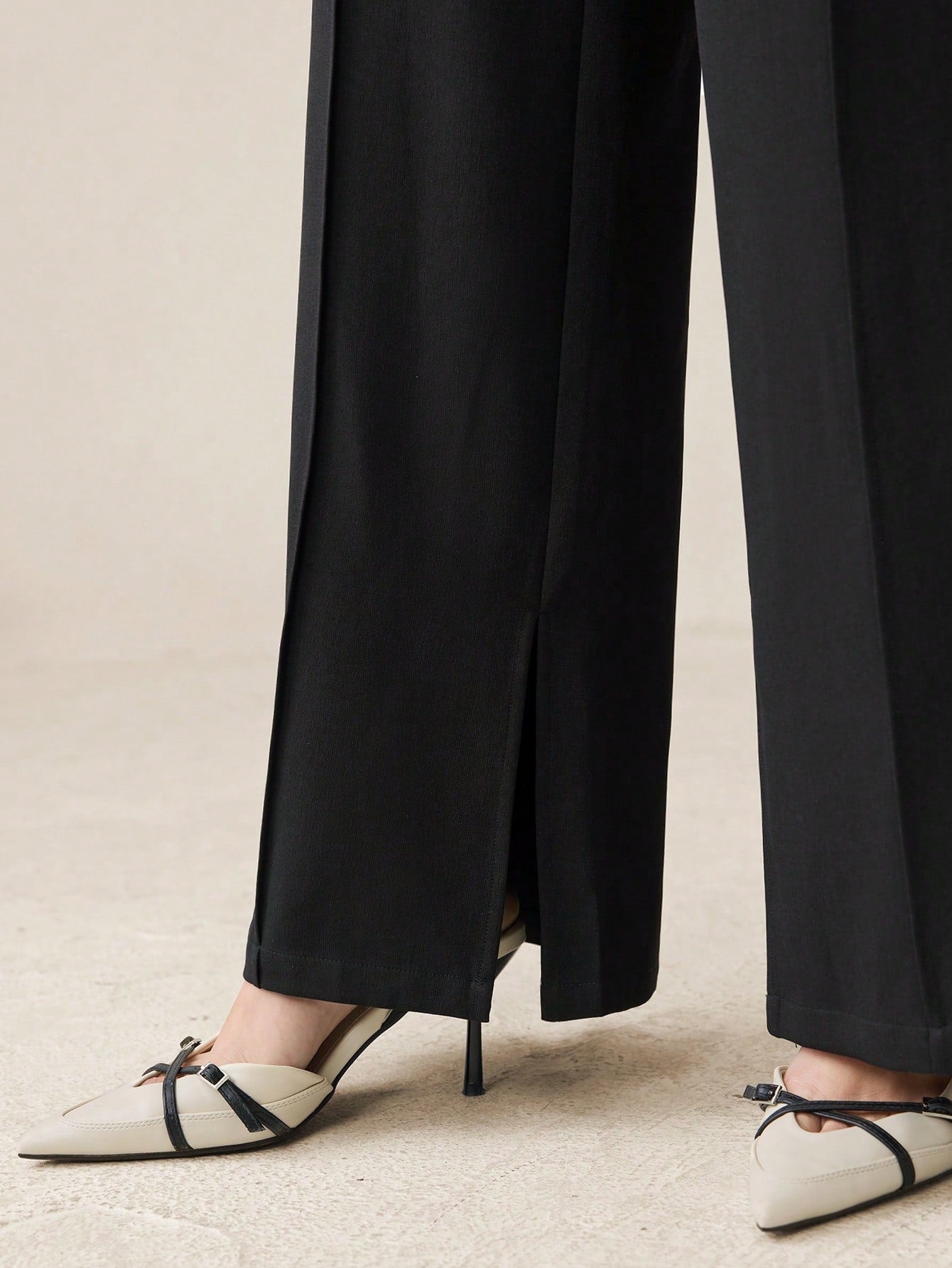  | SHEIN BizChic 2025 Summer New Fashion See-Through Lace Black Wide Leg Pants, Suitable For Independence Day Music Festival Party, Wedding Guest, Brunch, Urban Commute, Romantic Casual, Daily Work, Dating, Music Festival, Graduation | Pants | Shein | OneHub