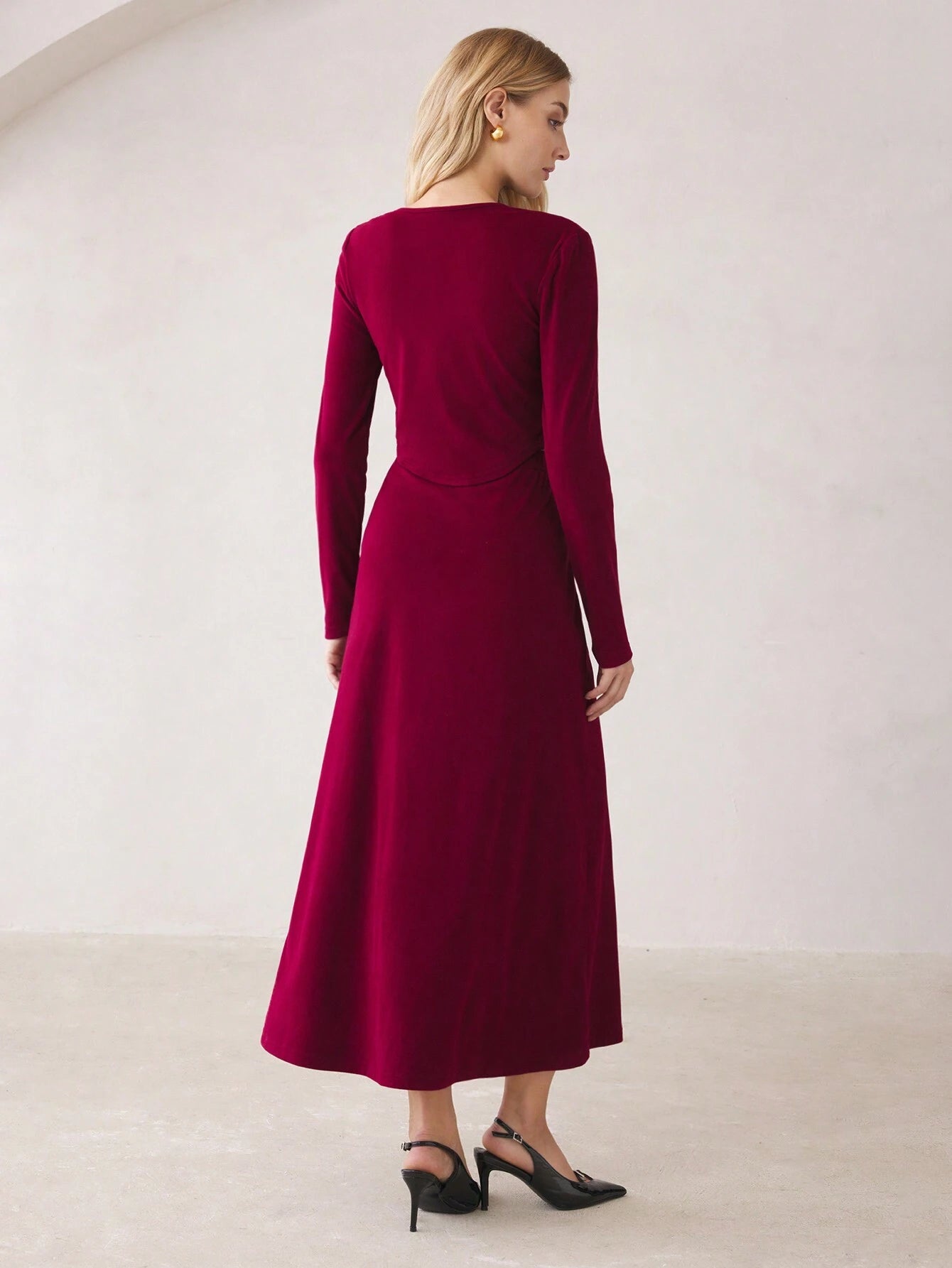  | SHEIN BizChic Red Set Long Sleeve T-Shirt And Maxi Skirt | Top and Pant Set | Shein | OneHub