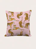  | SHEIN BlueLela 1pc Tiger Print Cushion Cover Without Filler, Modern Polyester Decorative Throw Pillow Case For Living Room And Bedroom | Pillow Cover | Shein | OneHub