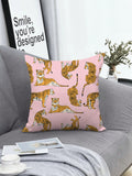  | SHEIN BlueLela 1pc Tiger Print Cushion Cover Without Filler, Modern Polyester Decorative Throw Pillow Case For Living Room And Bedroom | Pillow Cover | Shein | OneHub