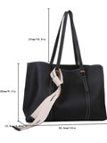  | SHEIN Bow Decor Lightweight,Business Casual Knot Decor Large Capacity Tote Bag | Bags | Shein | OneHub