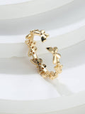 SHEIN Butterfly Decor Cuff Ring