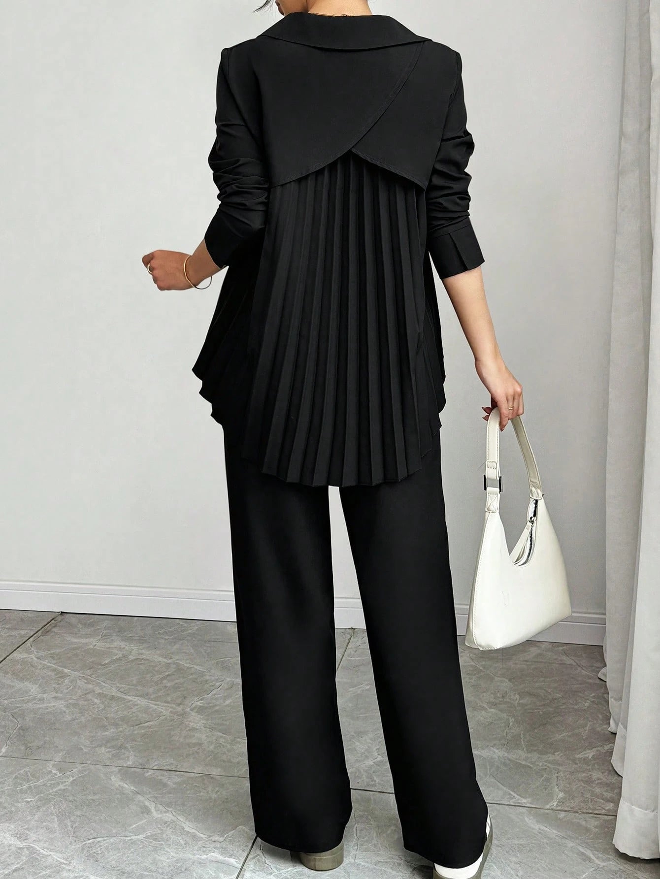  | SHEIN Calvaya 2pcs Set Women Casual Long Sleeve Ruched Top | Top and Pant Set | Shein | OneHub