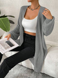  | SHEIN Chiquease Solid Color Casual Versatile Long Thin Knit Cardigan | Sweater | Shein | OneHub