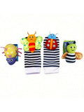 SHEIN Decoration Baby Rattle Socks Toy, For 3-12 Months Infant Girls And Boys