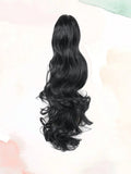 SHEIN Claw Clip Ponytail Extension Curly Wavy Clip in Long Ponytails Hair Extensions Synthetic Hairpiece for Women