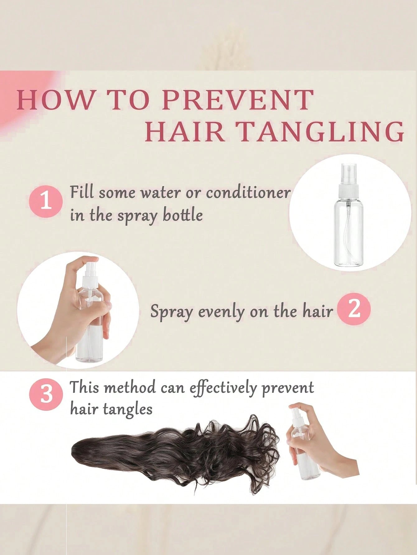 SHEIN Claw Clip Ponytail Extension Curly Wavy Clip in Long Ponytails Hair Extensions Synthetic Hairpiece for Women