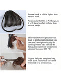  | SHEIN Clip In Bangs Front Neat Black Brown Bangs Hairpiece Synthetic Fake Wig Piece Bangs Hairpiece Clip In Hair Extensions For Women Heat Resistant | Hair Accessories | Shein | OneHub