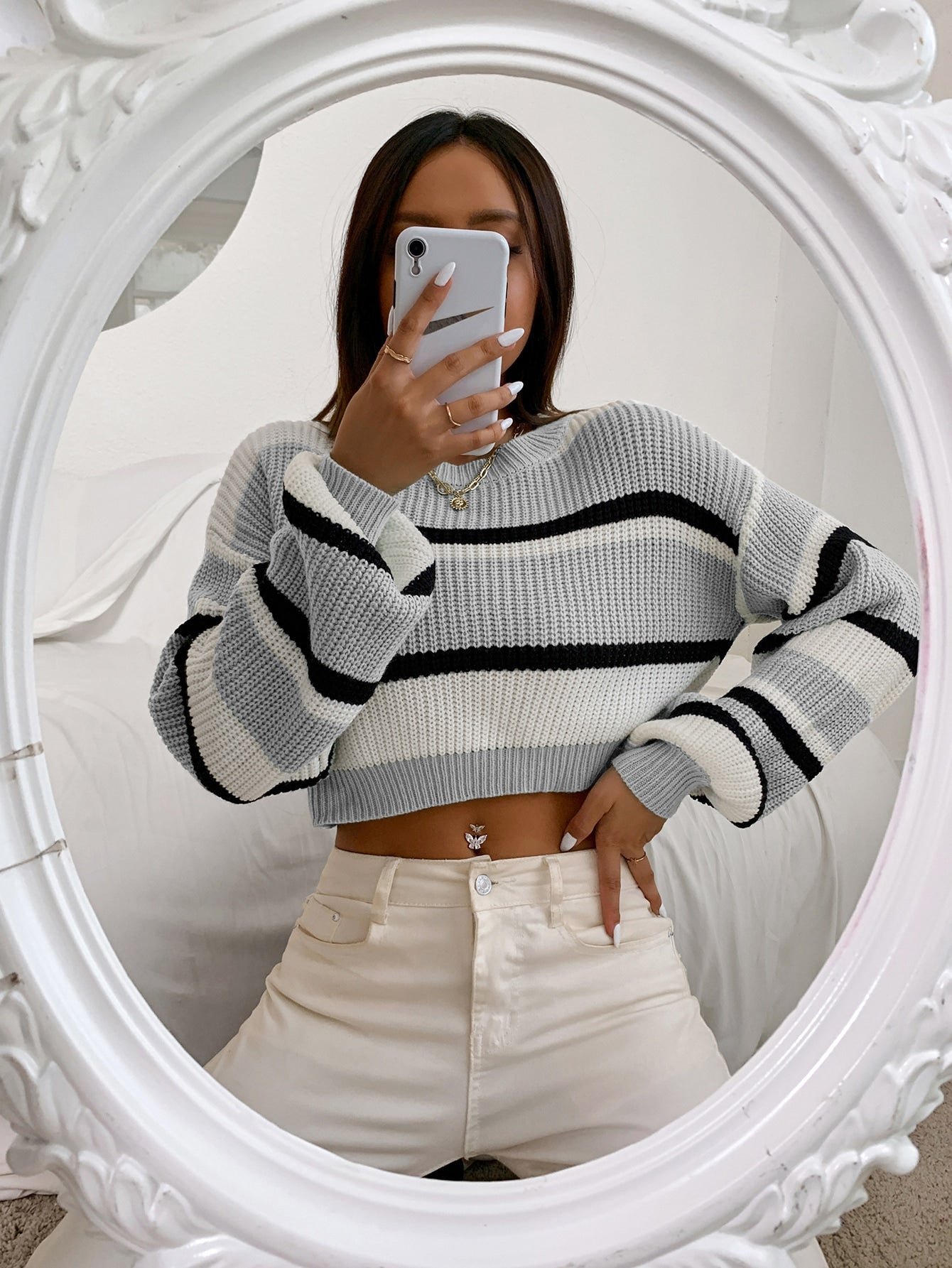 | SHEIN Color Block Drop Shoulder Sweater | Sweater | Shein | OneHub