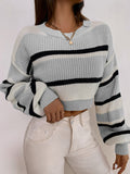  | SHEIN Color Block Drop Shoulder Sweater | Sweater | Shein | OneHub