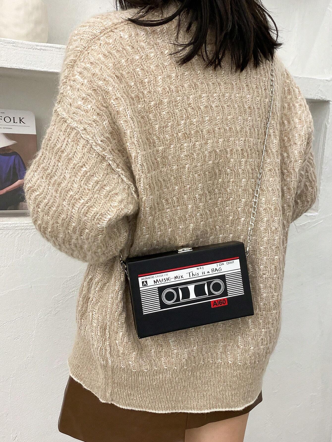  | SHEIN Creative Magnetic Tape Shaped Women Fashion Personality Chain Bag For Shopping, Casual And Versatile PU Shoulder Crossbody Bag | Bags | Shein | OneHub