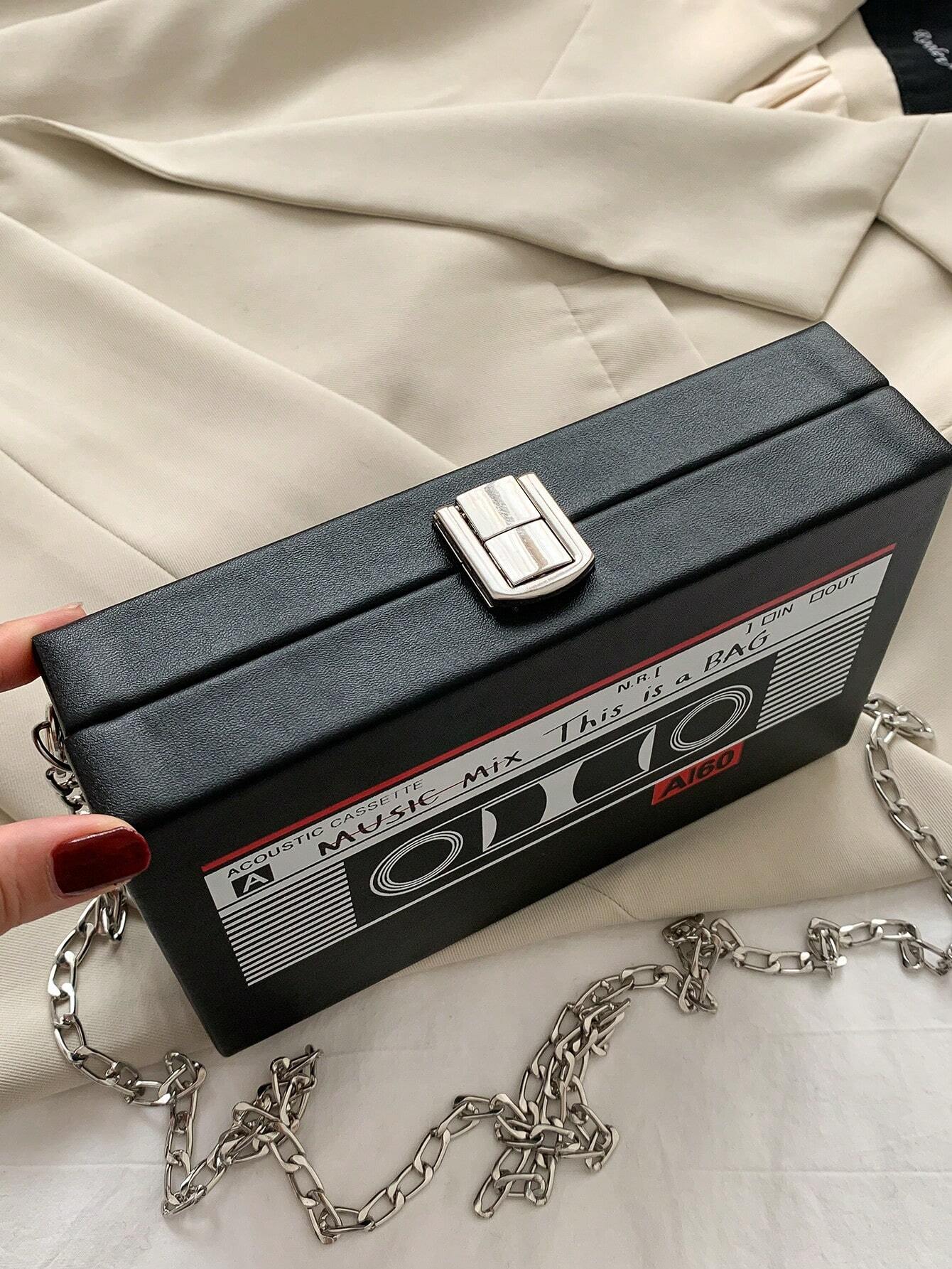  | SHEIN Creative Magnetic Tape Shaped Women Fashion Personality Chain Bag For Shopping, Casual And Versatile PU Shoulder Crossbody Bag | Bags | Shein | OneHub