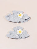 SHEIN Crochet Pet Blue Sunflower Hat