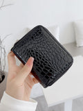 SHEIN Crocodile Embossed Card Holder