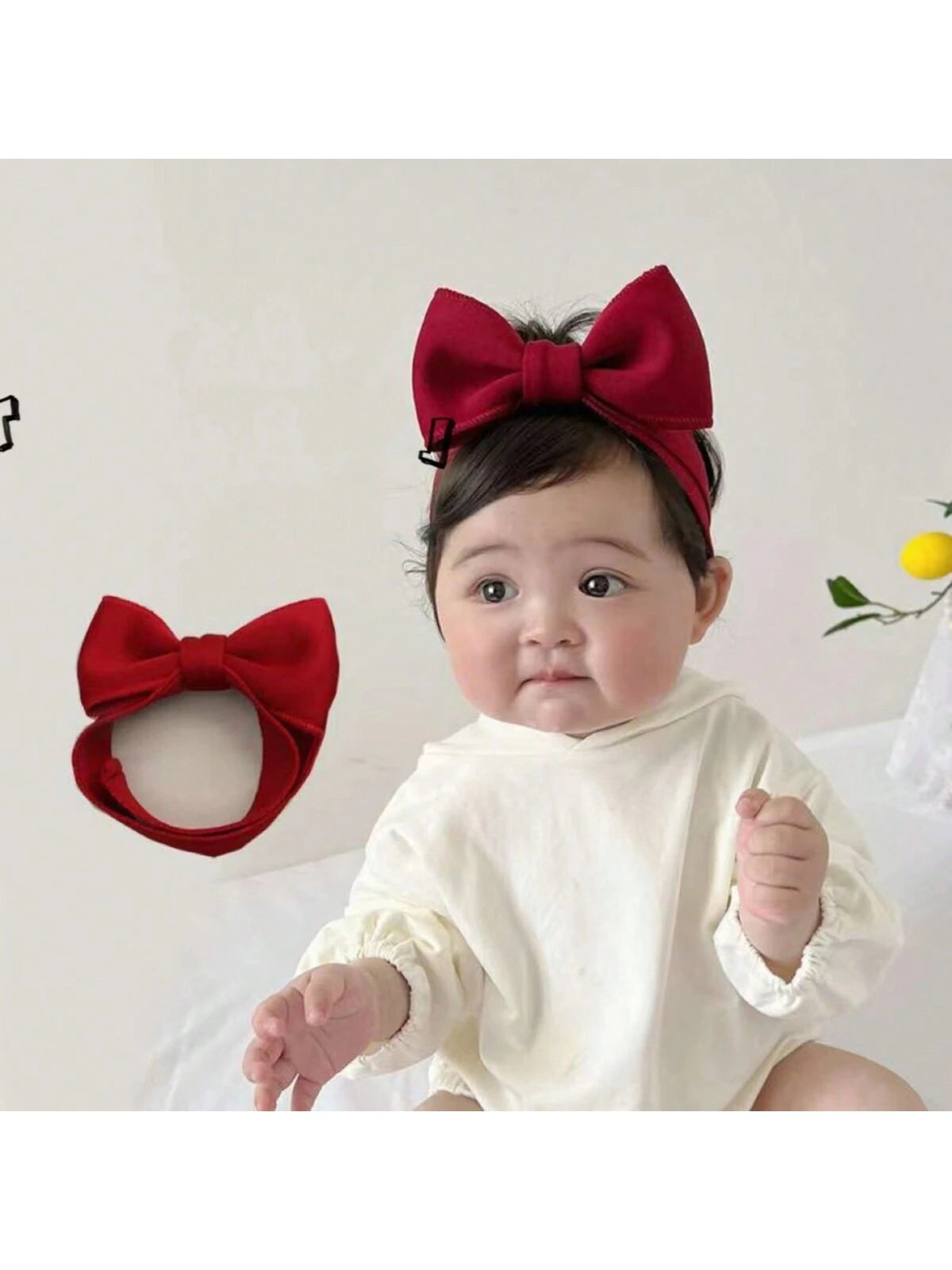  | SHEIN Cute Bowknot Soft Baby Headband, Elastic Head Wrap For Infant, Toddler And Kid, Suitable For Party, Festival And Birthday Gifts | Cap | Shein | OneHub