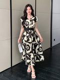  | SHEIN DAZY Allover Flowers Print Belted Short Dress | Dress | Shein | OneHub