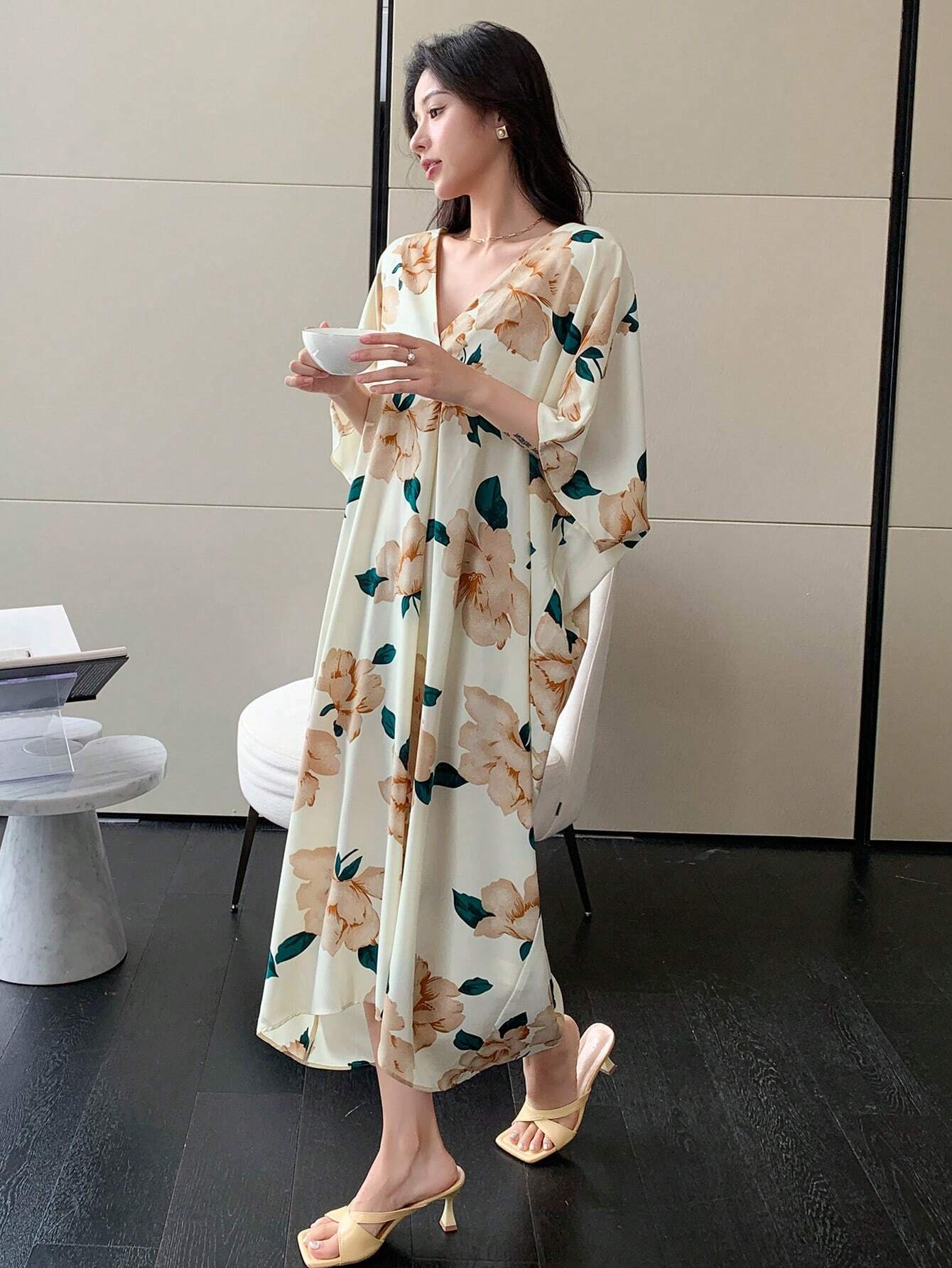  | DAZY Floral Print Batwing Sleeve Dress | Dress | Shein | OneHub