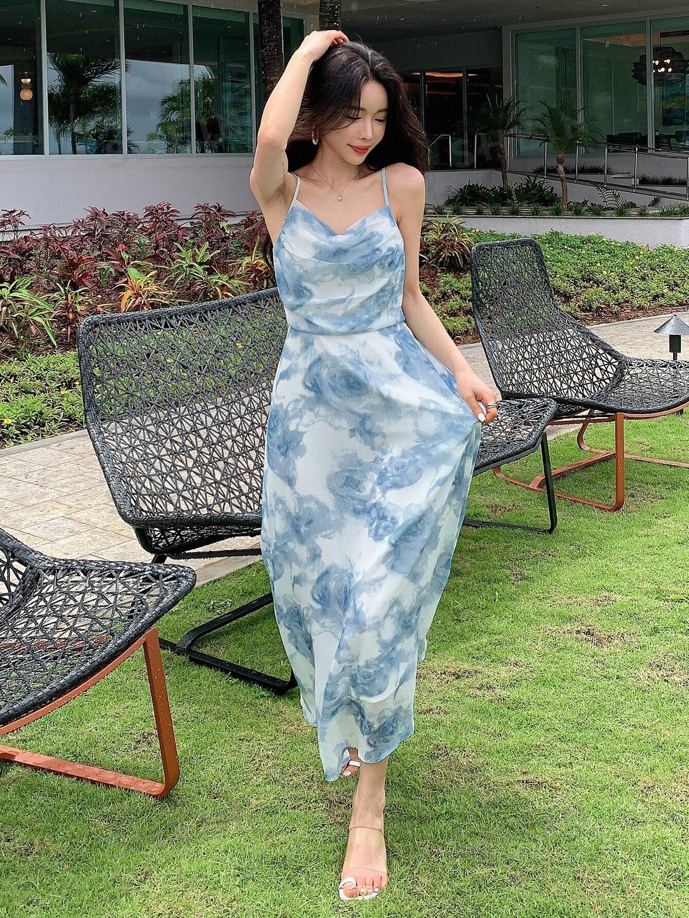  | SHEIN DAZY Floral Print Draped Collar Cami Dress | Dress | Shein | OneHub