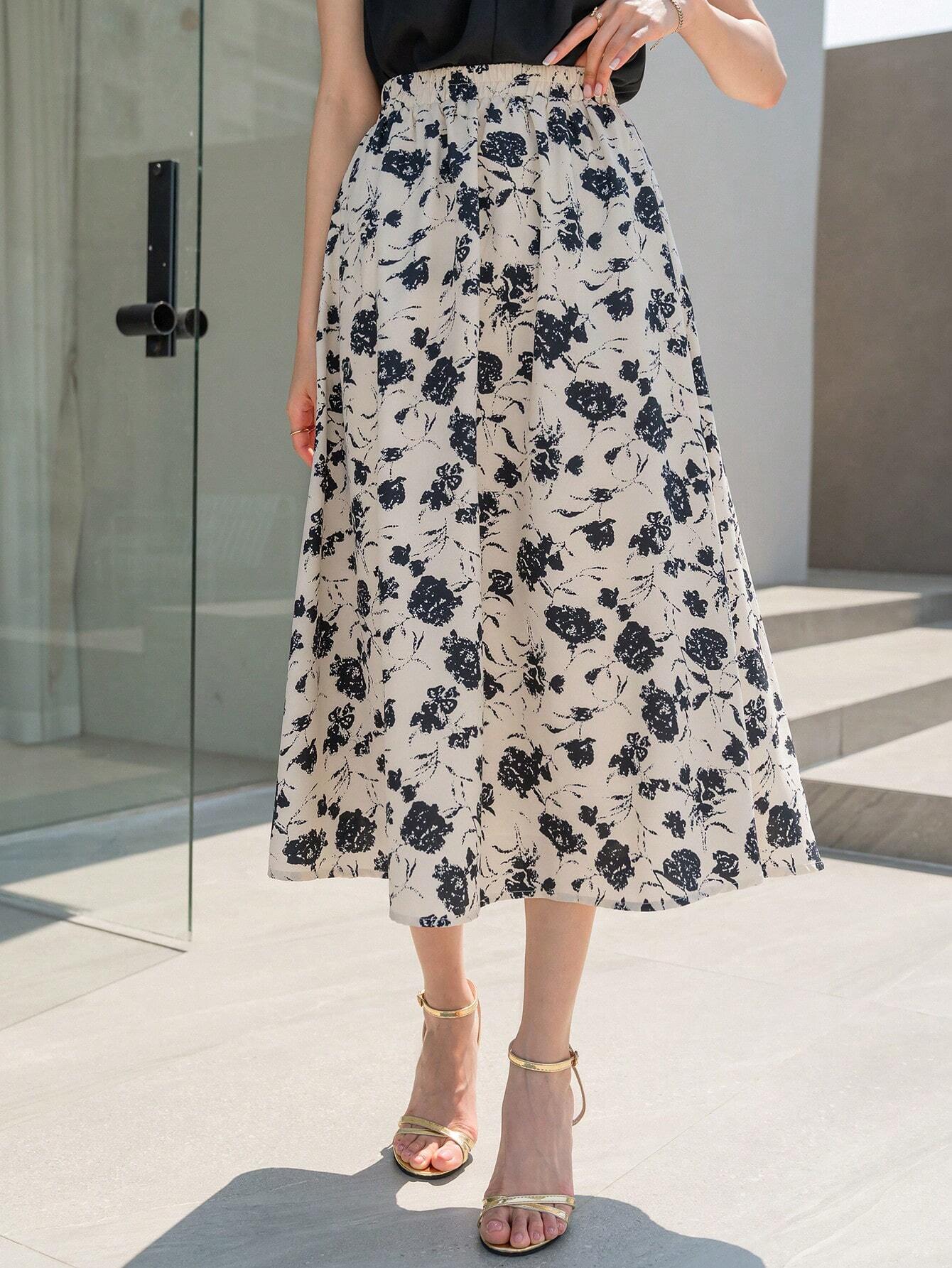  | SHEIN DAZY Floral Print High Waist Skirt | Skirt | Shein | OneHub