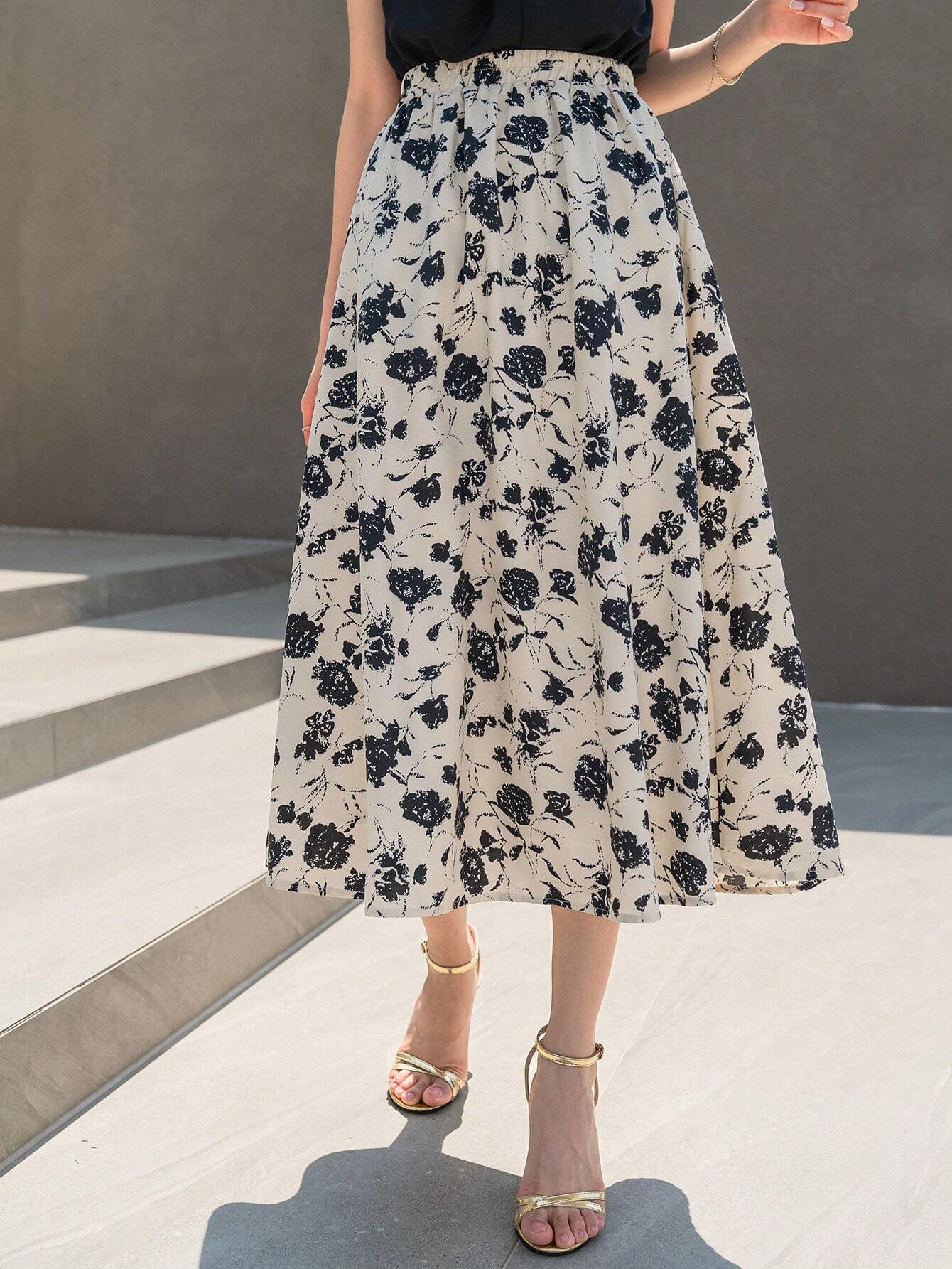  | SHEIN DAZY Floral Print High Waist Skirt | Skirt | Shein | OneHub