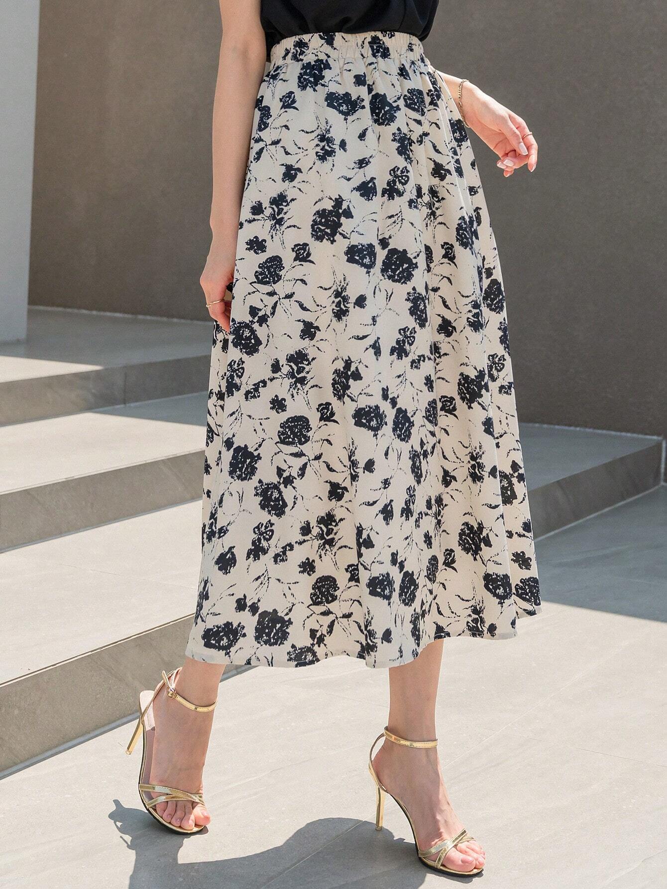 | SHEIN DAZY Floral Print High Waist Skirt | Skirt | Shein | OneHub