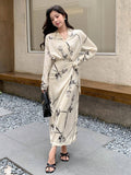  | SHEIN DAZY Floral Print Knot Side Wrap Dress | Dress | Shein | OneHub