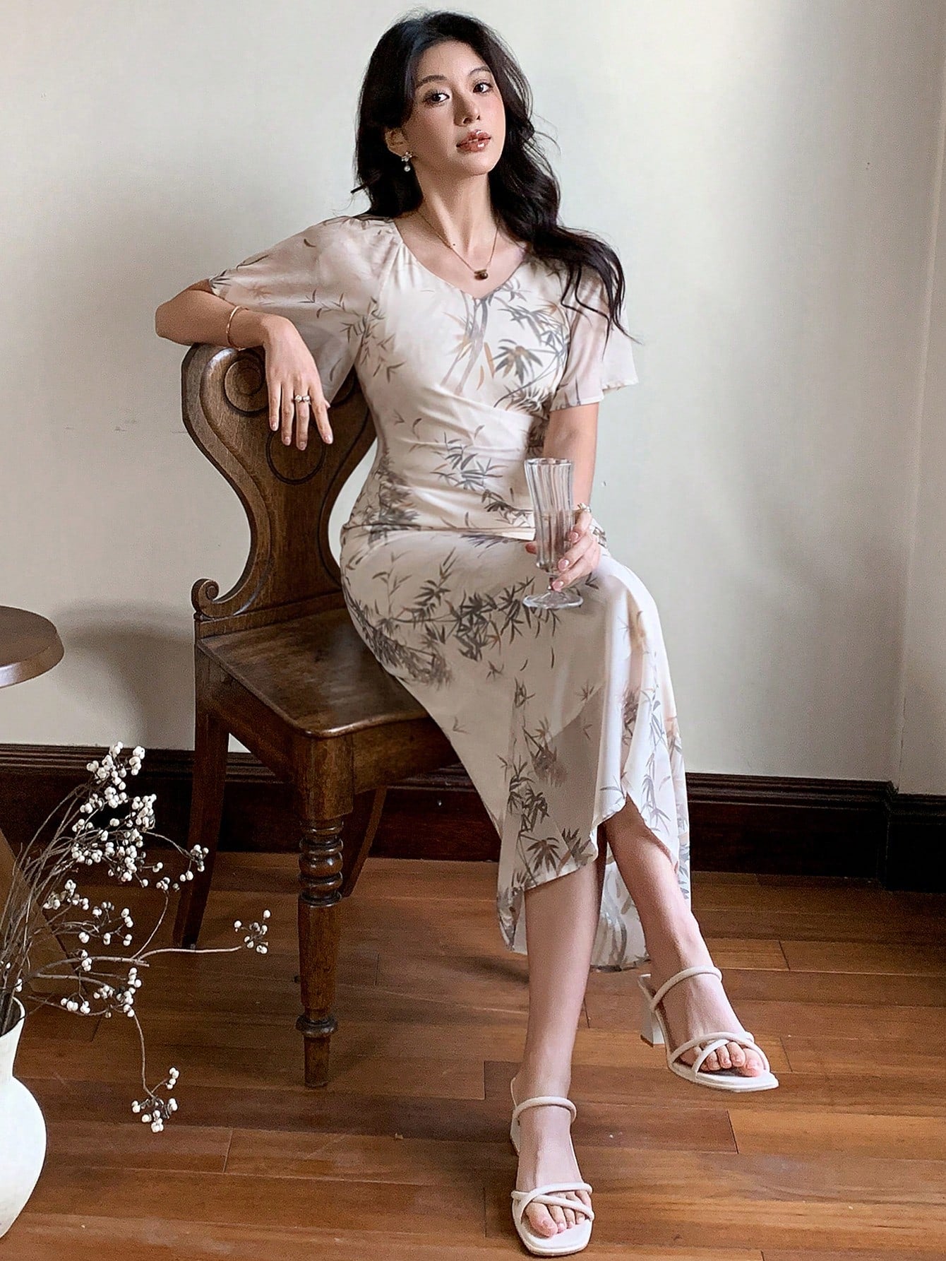  | SHEIN DAZY Floral Print Mid-Length Elegant Dress For Women | Dress | Shein | OneHub