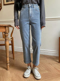  | SHEIN DAZY High Waist Straight Leg Cropped Jeans | Pants | Shein | OneHub