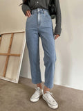  | SHEIN DAZY High Waist Straight Leg Cropped Jeans | Pants | Shein | OneHub
