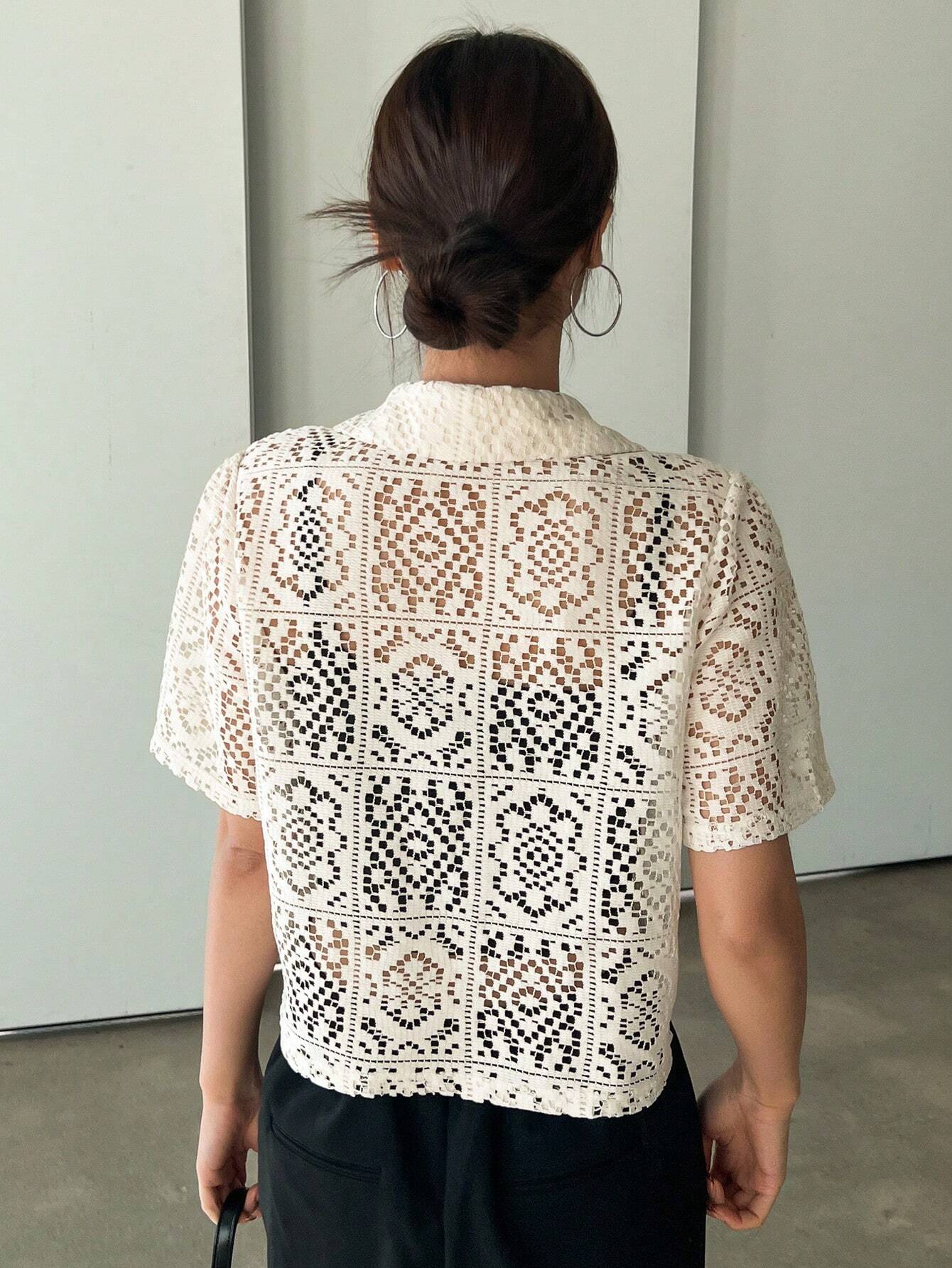  | DAZY Hollow Out Button Front Top Without Tube Top | Dress | Shein | OneHub