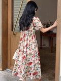  | SHEIN DAZY Kpop Floral Print Puff Sleeve Dress | Dress | Shein | OneHub