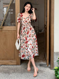  | SHEIN DAZY Kpop Floral Print Puff Sleeve Dress | Dress | Shein | OneHub