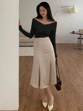  | SHEIN DAZY Kpop Solid Off Shoulder Cross Wrap Tee | Blouse | Shein | OneHub