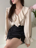  | SHEIN DAZY Ruffle Trim Flounce Sleeve Blouse | Blouse | Shein | OneHub