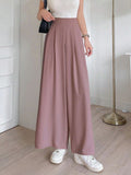  | SHEIN DAZY Solid Color Wide Leg Regular Pants, Suitable For Spring And Summer | Pants | Shein | OneHub