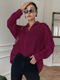  | SHEIN DAZY Solid Drop Shoulder Button Front Shirt | Blouse | Shein | OneHub