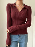  | SHEIN DAZY Solid Ribbed Knit Sweater | Sweater | Shein | OneHub